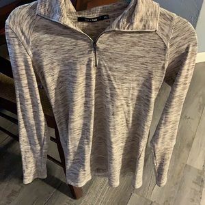 Brown & White Women’s Small Quater/Half Zip.